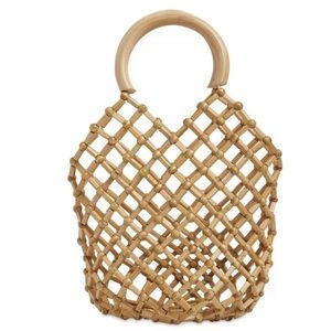 Cult Gaia emmie bamboo basket bag